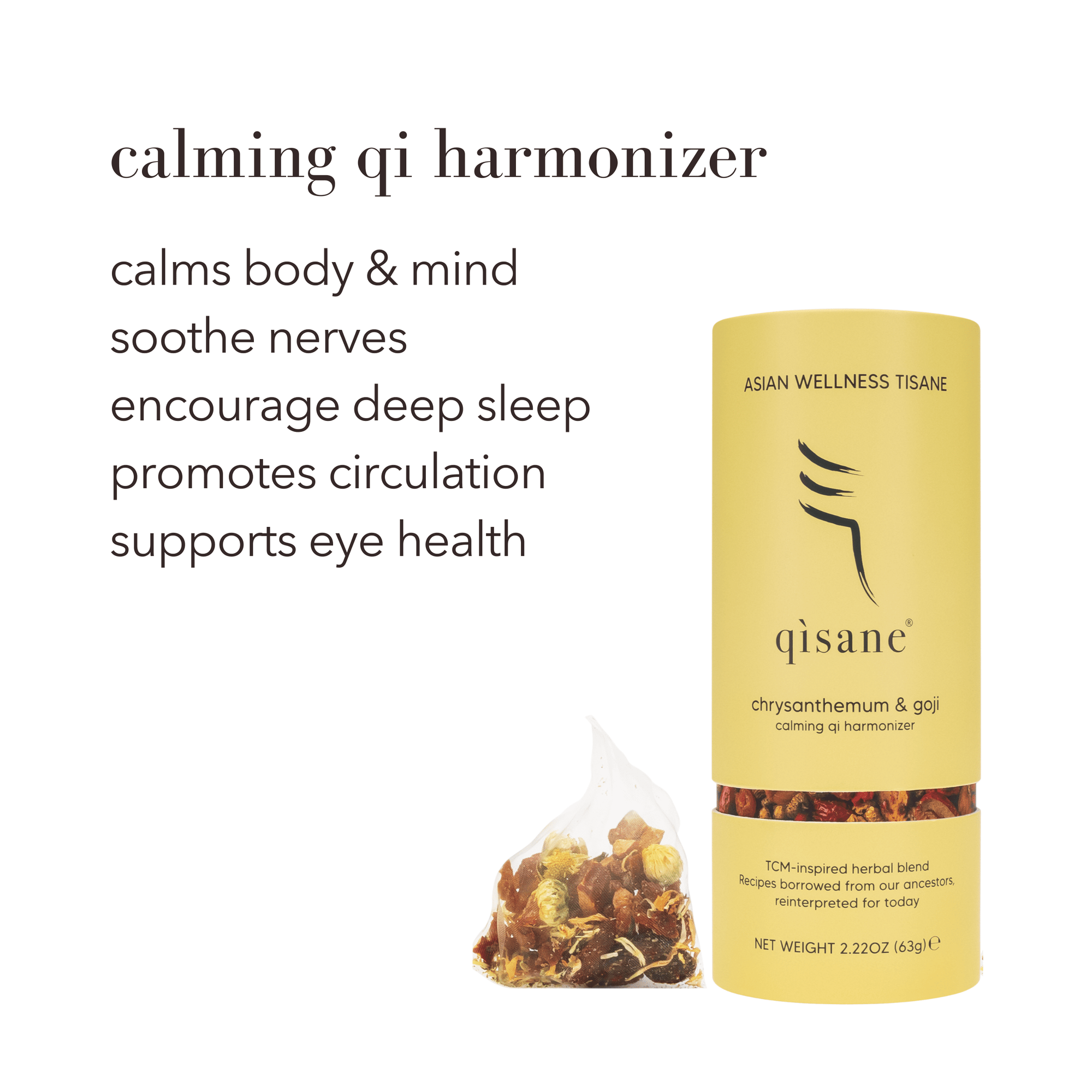 chrysanthemum goji berry tea - floral tisane - qisane
