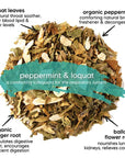 peppermint herbal tea - loquat tea - qisane