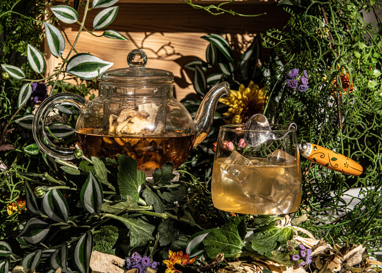 loquat & peppermint herbal tea